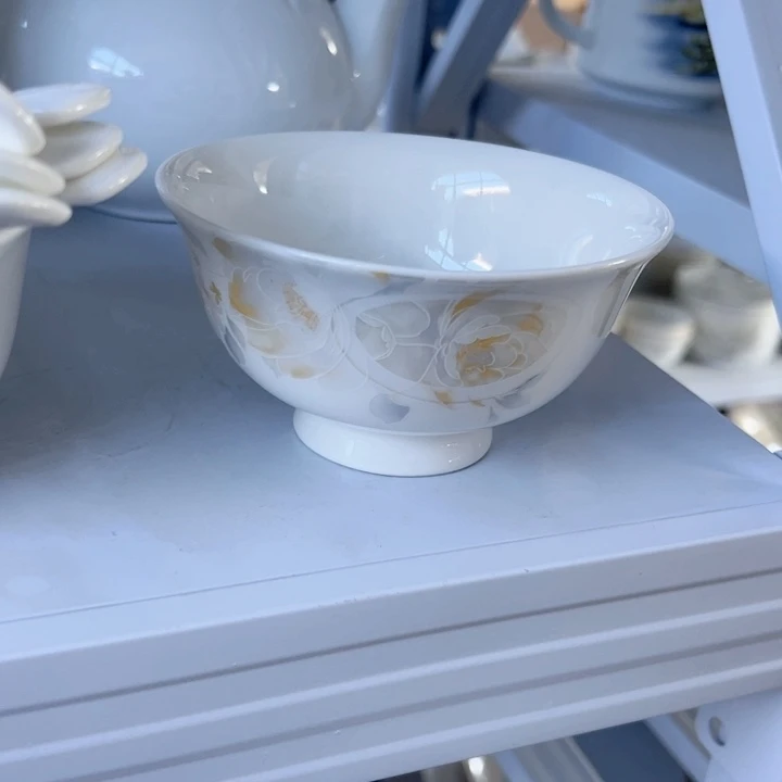 瓷清雅4.5高脚碗10个