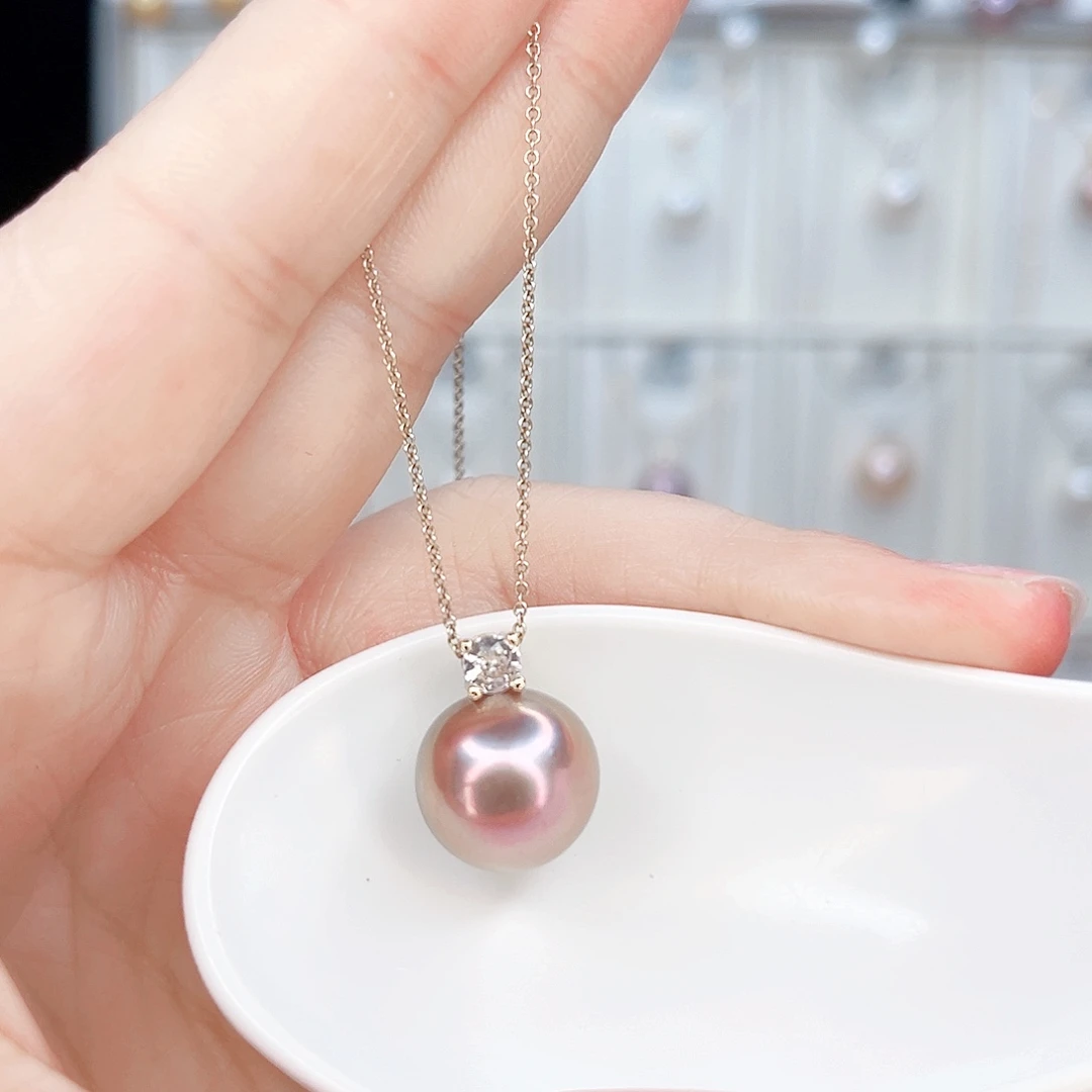 淡水珍珠吊坠(赠链)合金