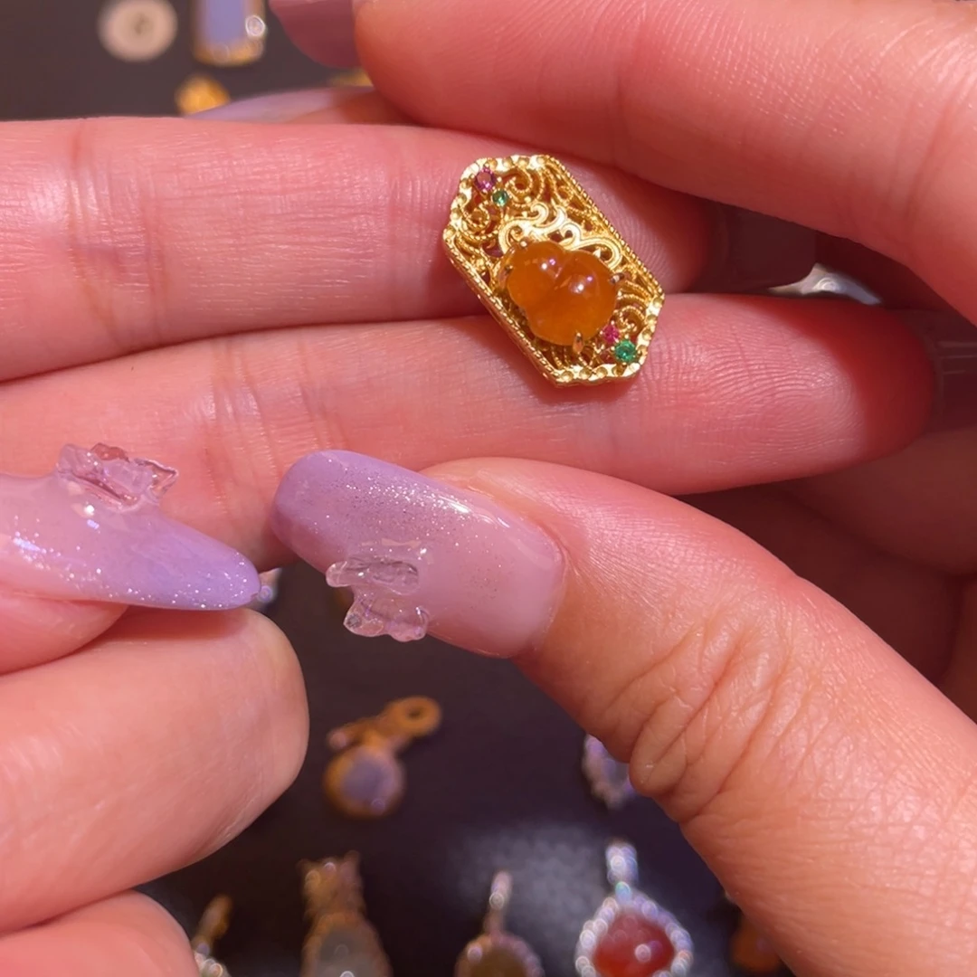 翡翠银S925镶嵌颈饰