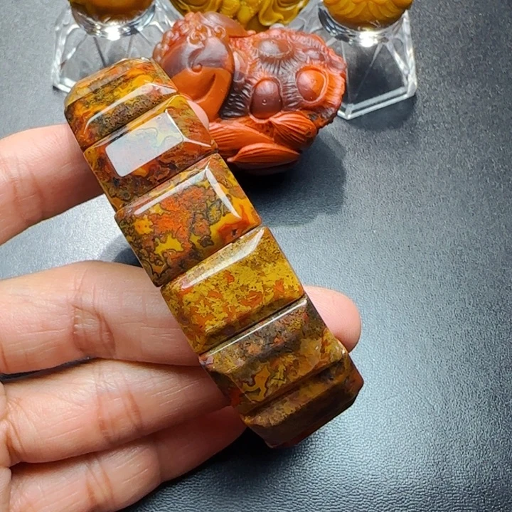 玛瑙/玉髓战国红未镶嵌平