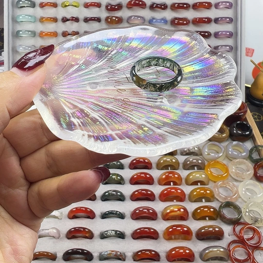 玛瑙/玉髓未镶嵌戒指B6不退换19.9港23