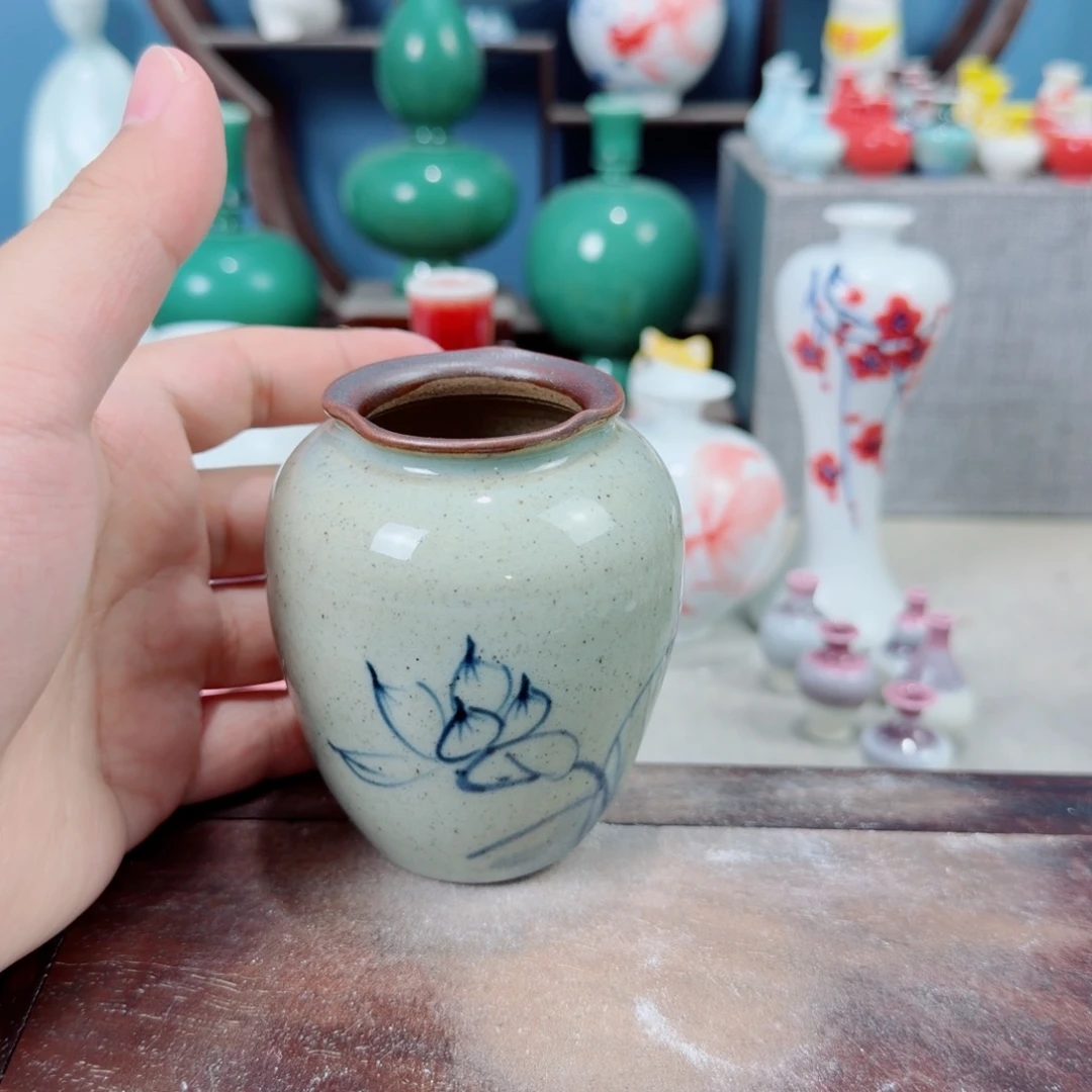 陶瓷手工小花器摆件