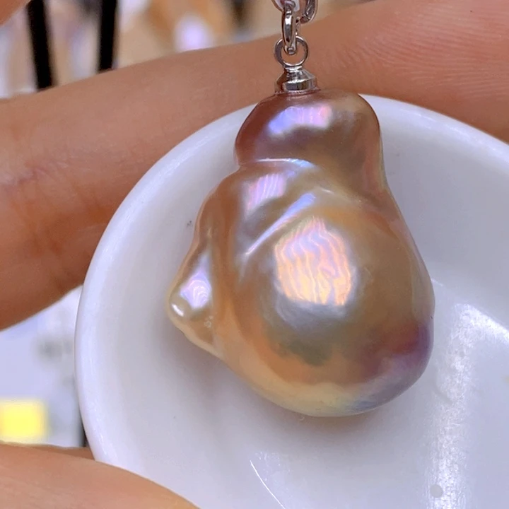 未镶嵌淡水珍珠吊坠(赠链)