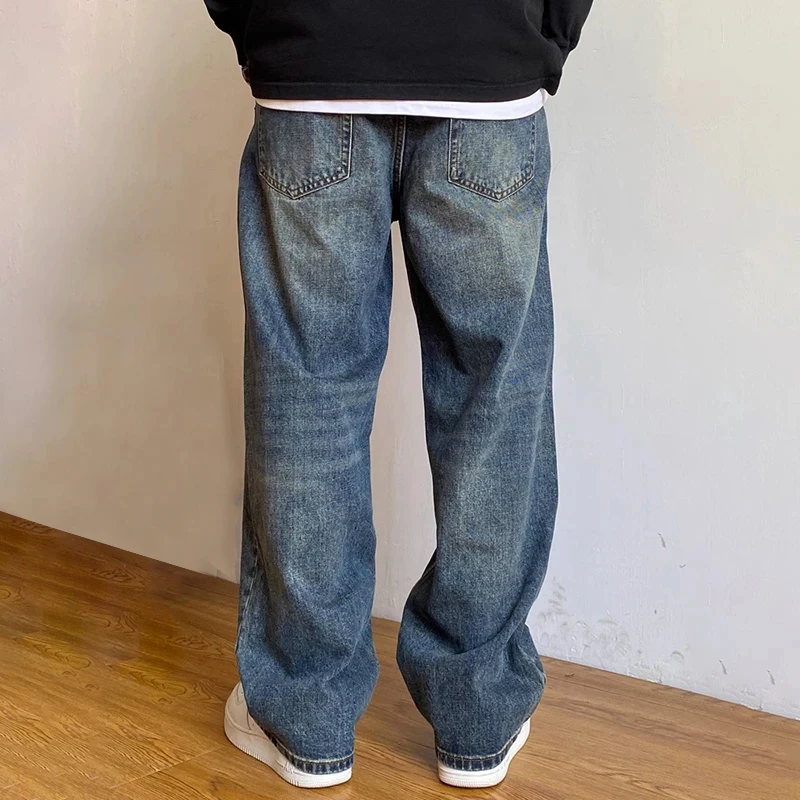 胖子牛仔裤男款爆款2025新款裤子男款男士潮流大码男装宽松直筒裤