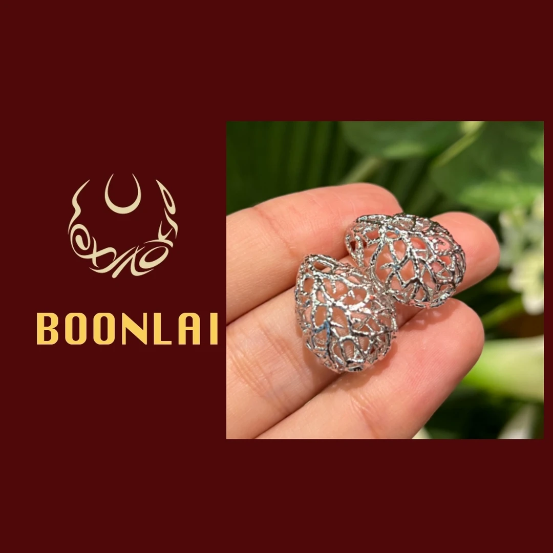 铜合金耳饰 Boonlai 金属轻奢编织耳环1309