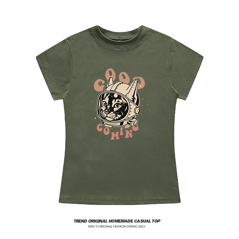 【T恤系列】猫老板 高级款 正肩短袖T恤