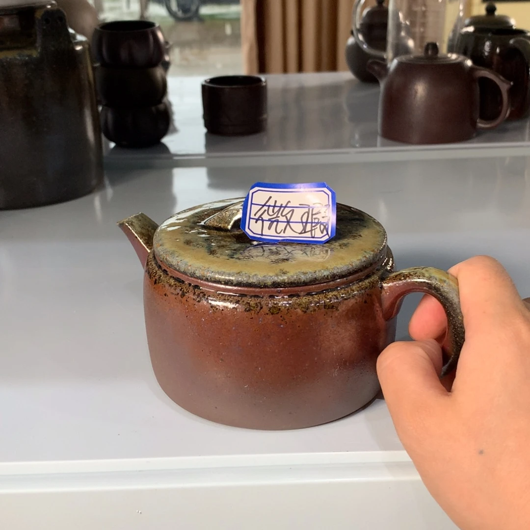 茶壶紫砂纯自然柴烧