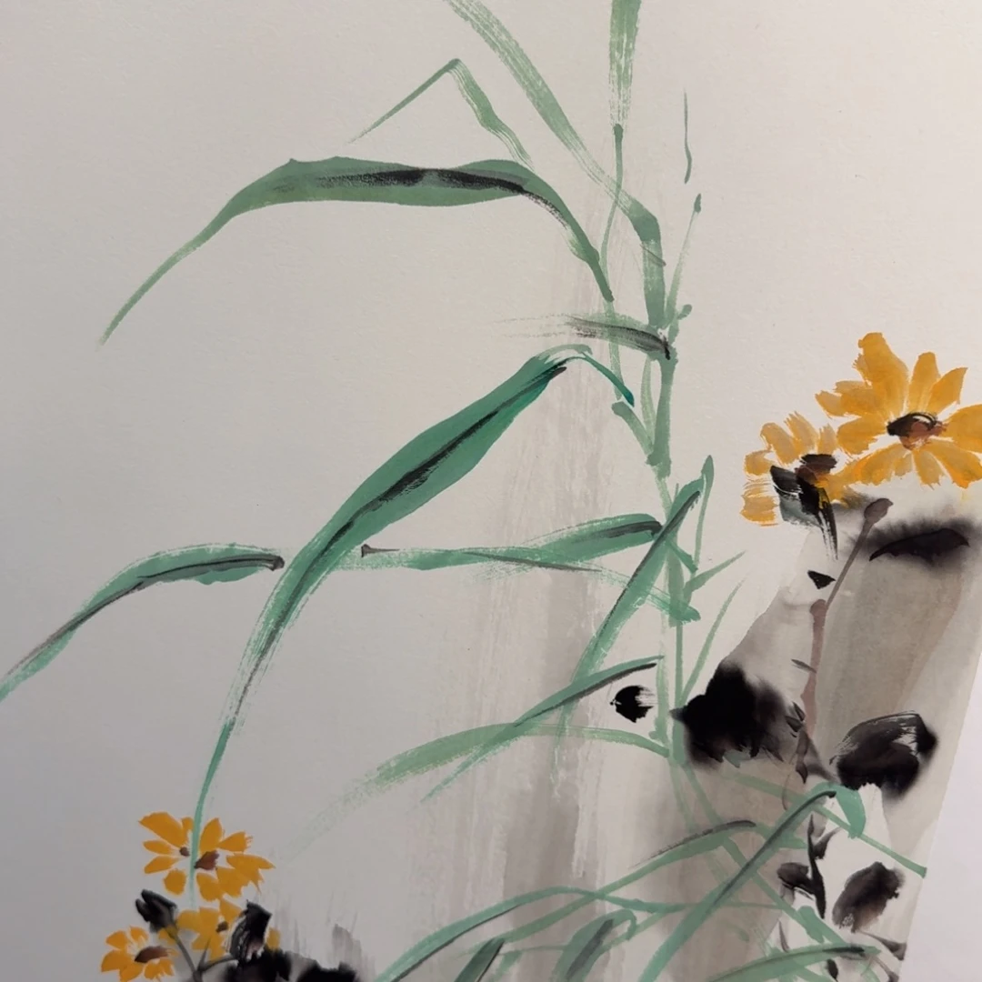 国画国画作品山水花鸟