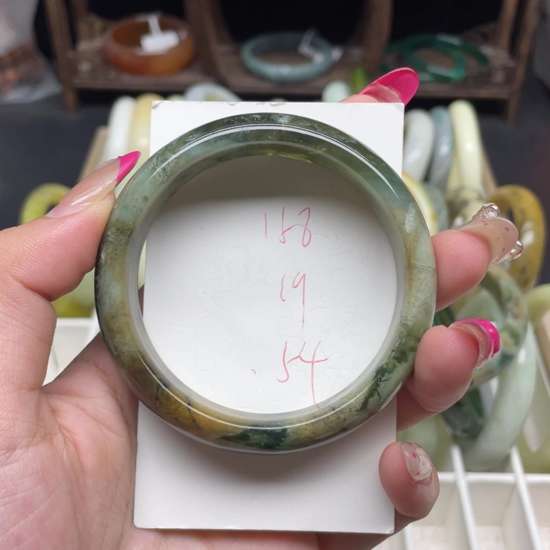 未镶嵌蛇纹石玉手镯
