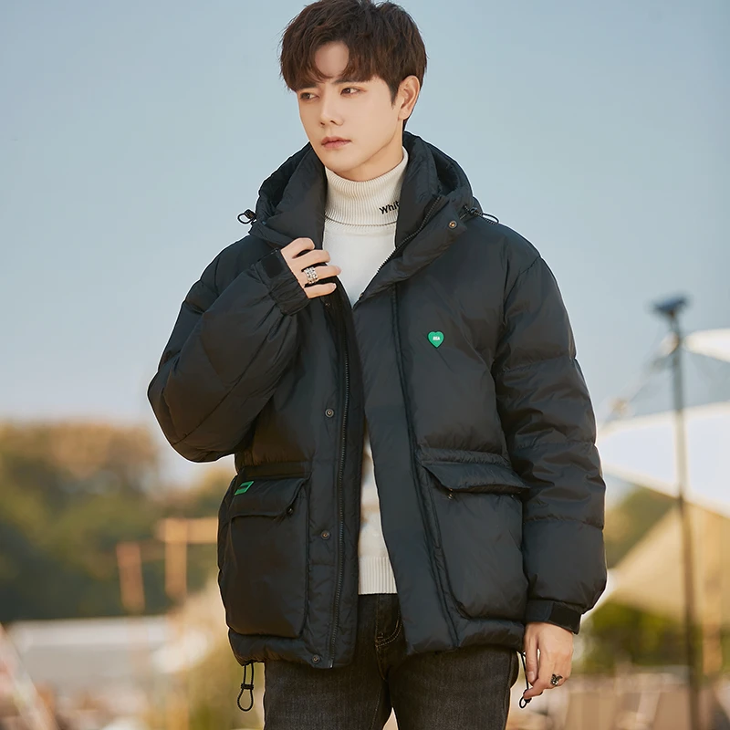 潮流情侣款白鸭羽绒服连帽新款羽绒服外套68316