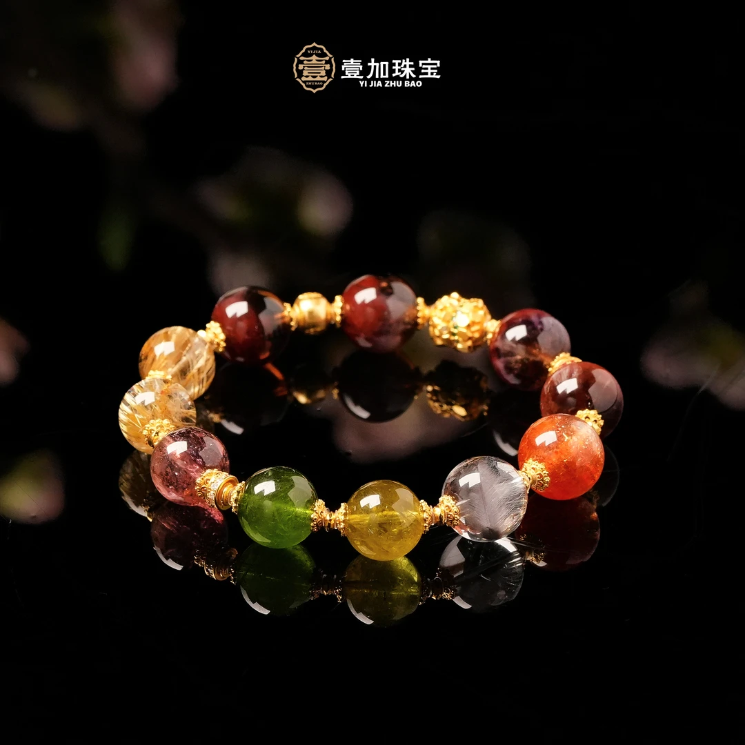 壹加维尼|手工设计大圆满高品水晶多宝手串多样性发一7769n
