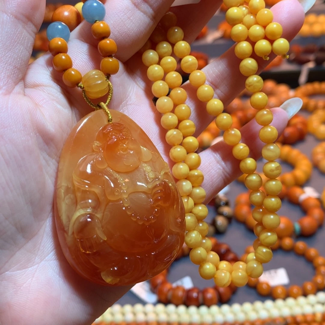 【闪购商品】蜜蜡吊坠(赠链)未镶嵌