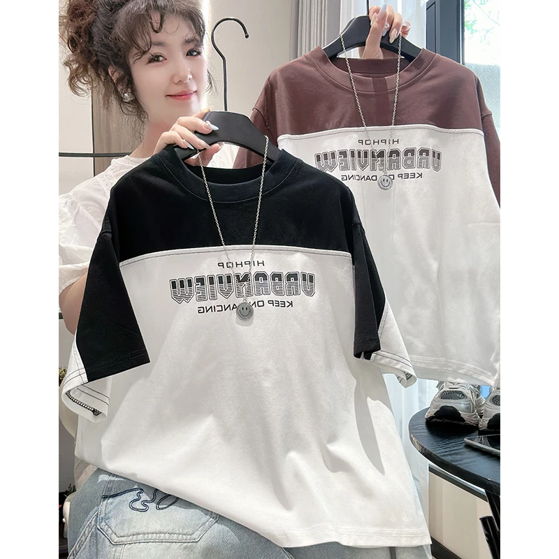 男童短袖t恤2025新款儿童夏装中大童男孩半袖T炸街痞帅纯棉上衣