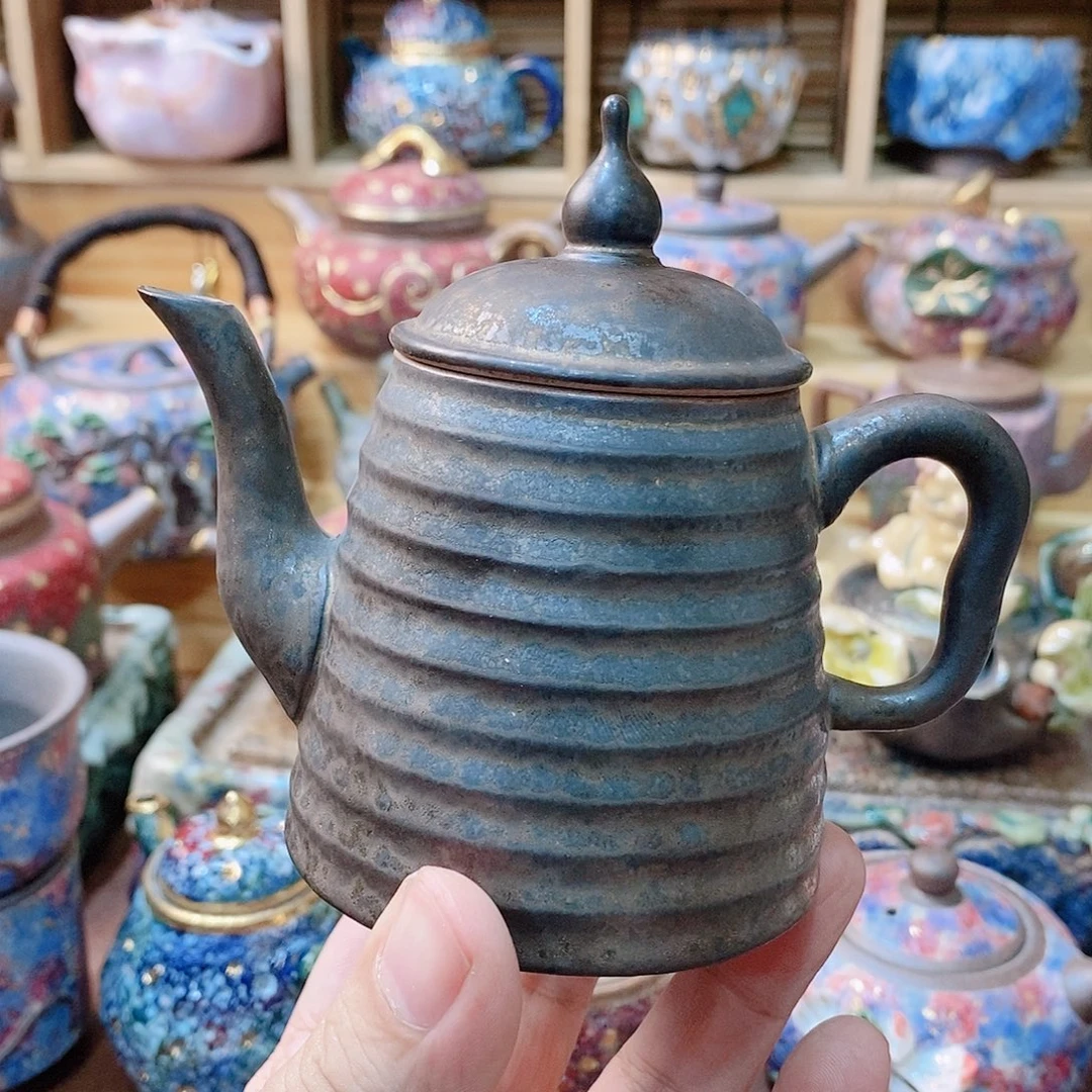 粗陶志野柴烧茶器