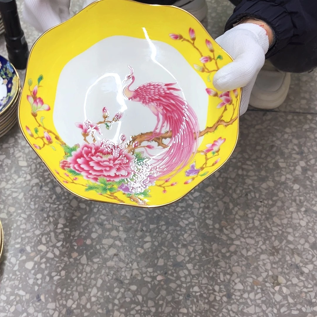 瓷8英寸6花口深。。。。。。。