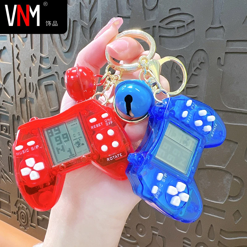 掌上俄罗斯方块游戏机创意手柄游戏机钥匙扣怀旧解压玩具