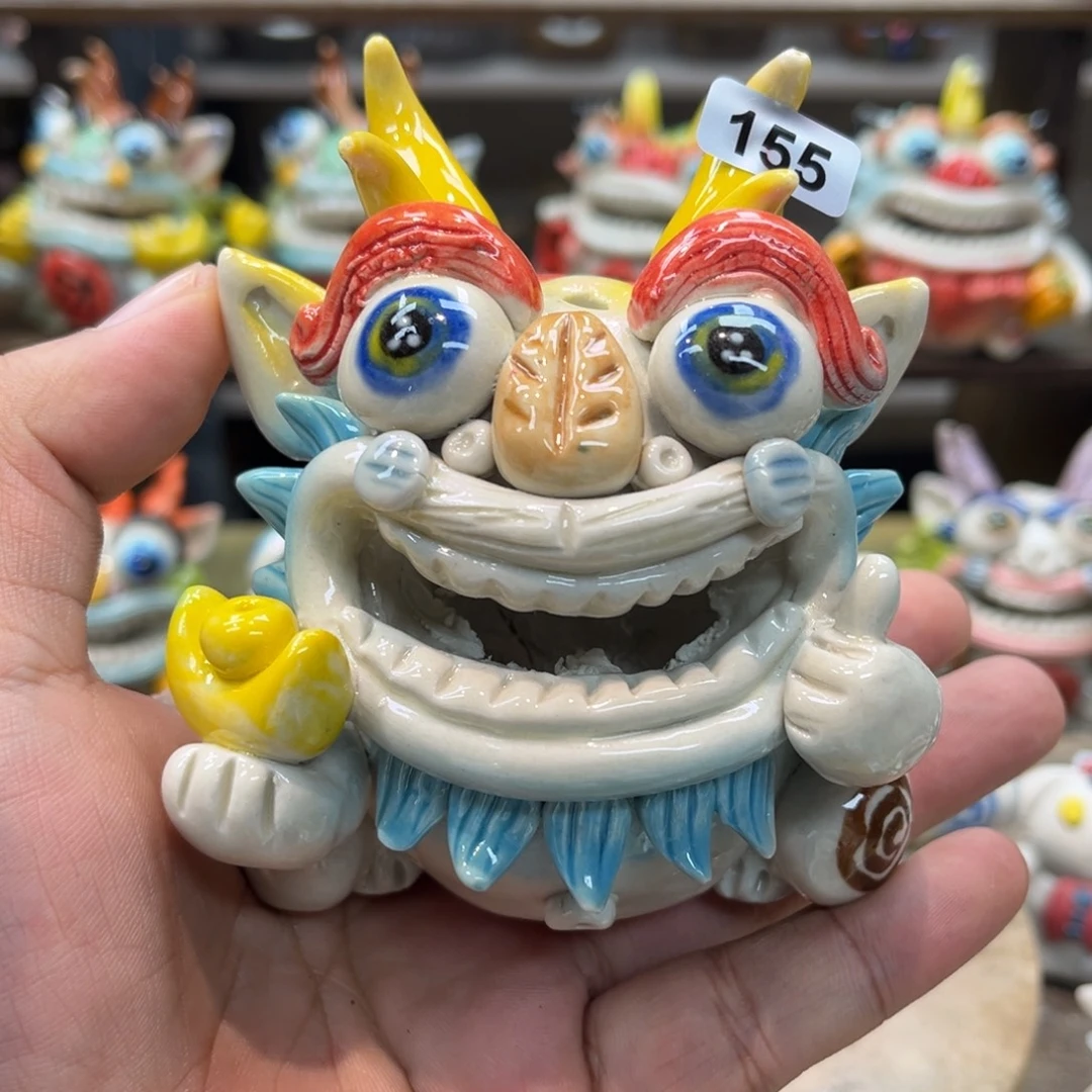 摆件纯手工抽象陶瓷摆件155