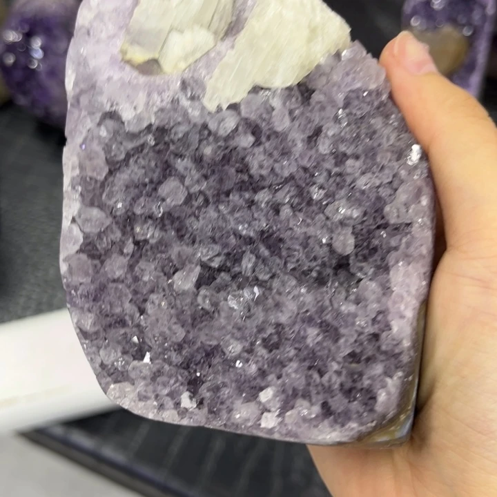 未镶嵌发饰水晶奇石紫晶簇