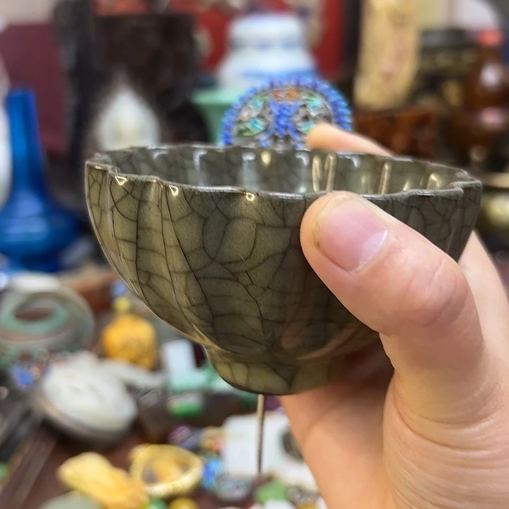 用***4瓷片瓷杯：紫砂壶茶具套装