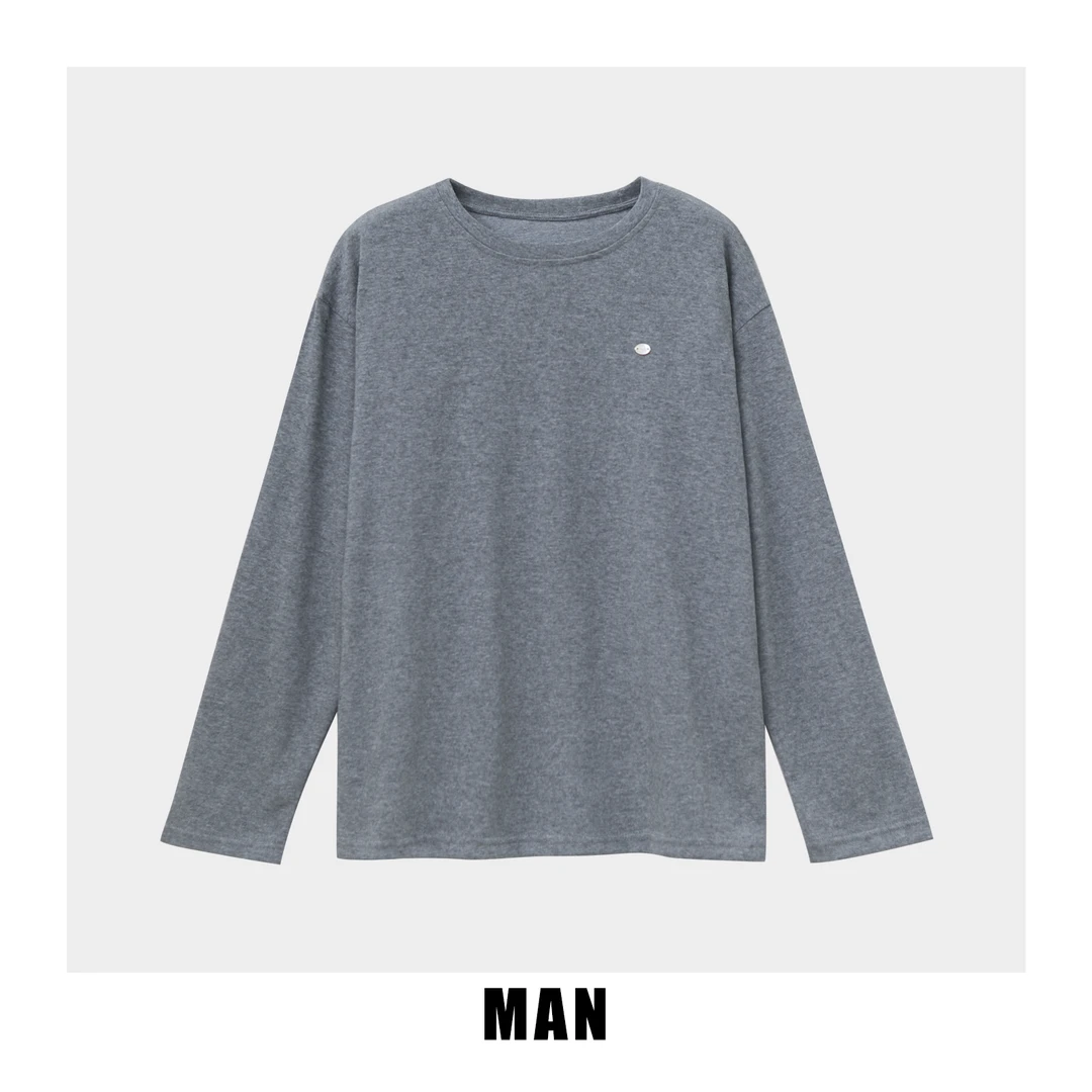 曼姐【舒适暖感T】2025新款设计款爆款宽松显瘦百搭保暖打底衫