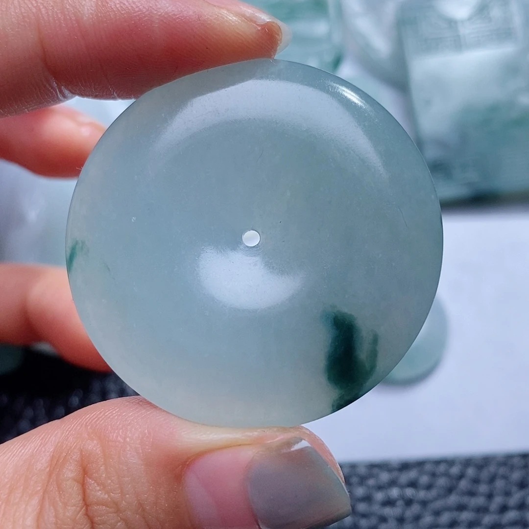 定制翡翠未镶嵌毛货付款后确认抛光