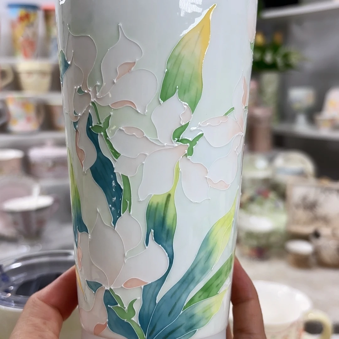 手绘创意高温釉下彩陶瓷