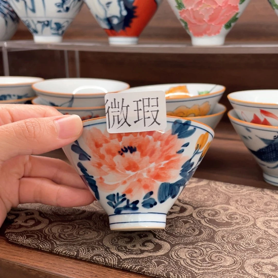 釉下彩纯手绘微瑕