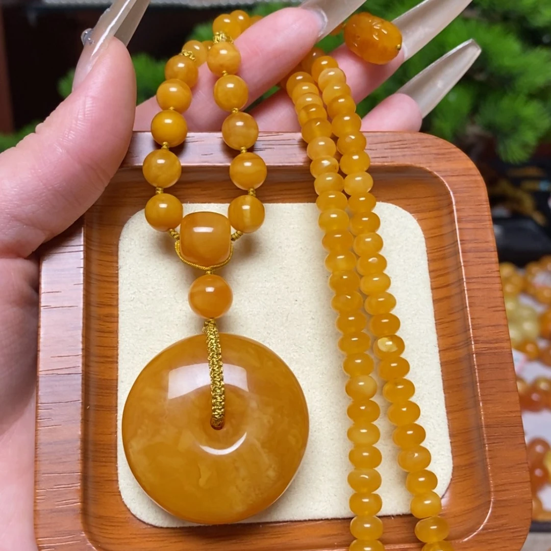 【闪购商品】蜜蜡颈饰未镶嵌项链