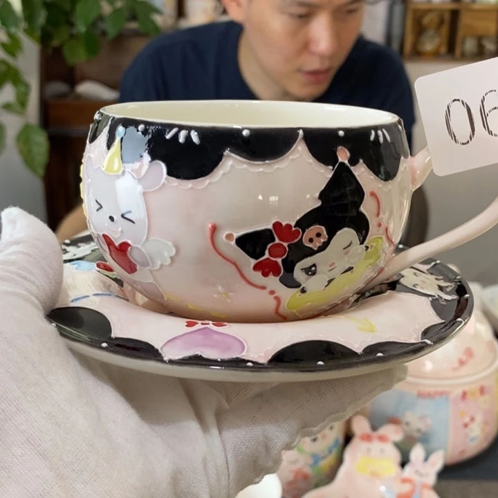 瓷片景德镇釉下彩手绘