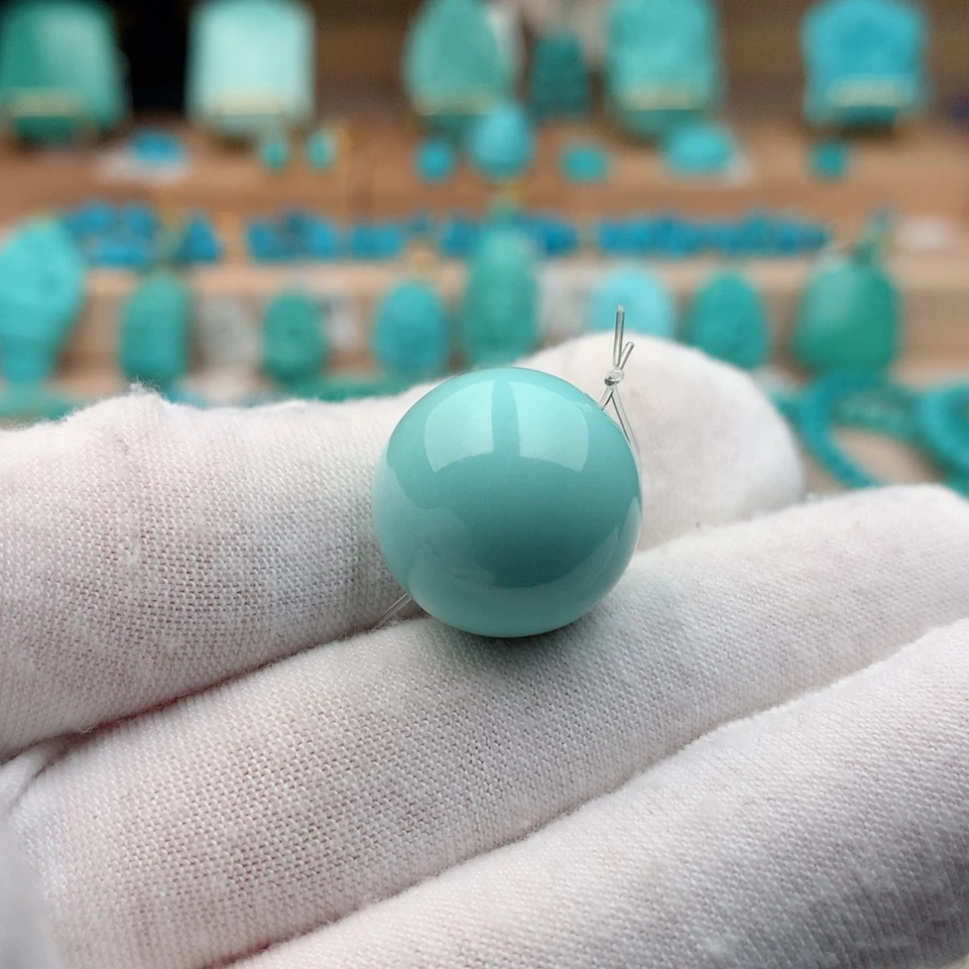 绿松石未镶嵌珠宝奇石17mm