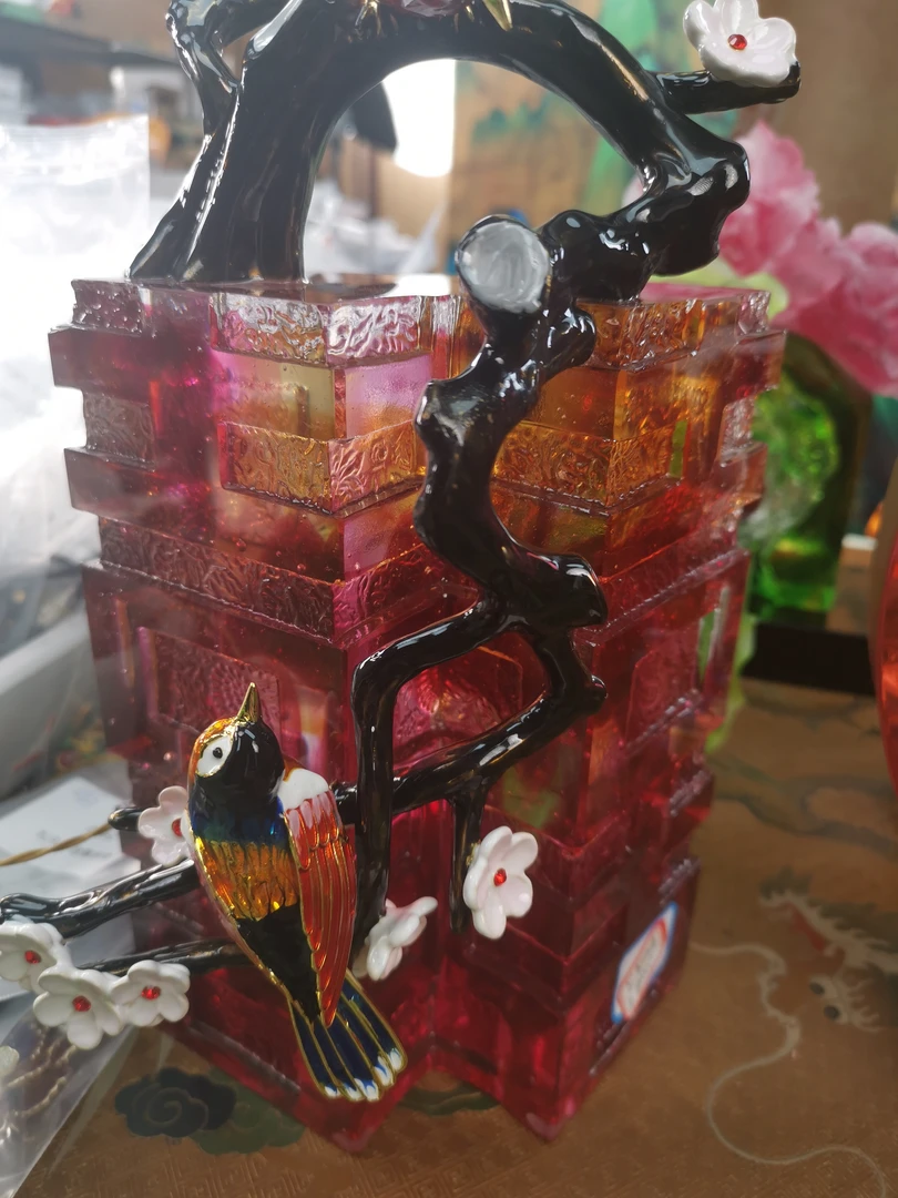 高端琉璃奇石摆件ww002