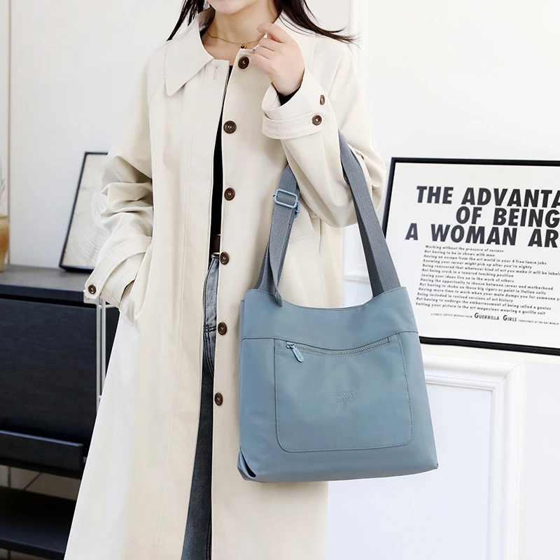 Fox新款2025百搭大容量时尚女简约子母老花通勤托特包