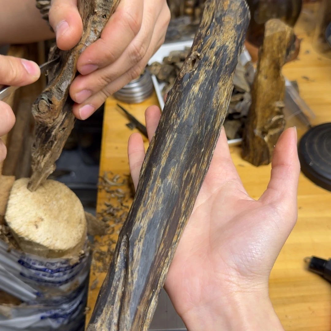 沉香沉香碎屑绿棋品种块料68克