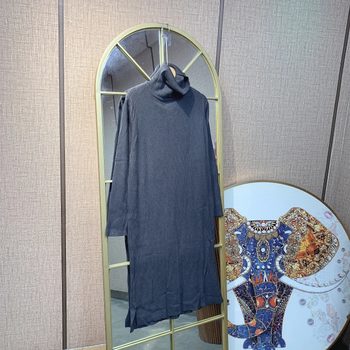 BQ893孕妇灰色针织裙90-140