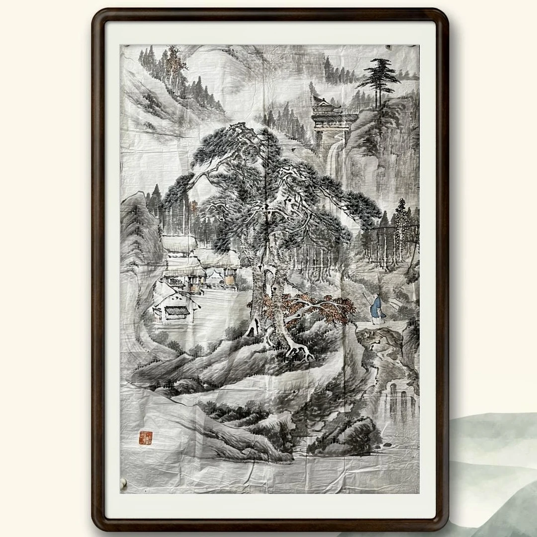 【文物商店库出】TS00250【民国时期】无款《江南春》中堂