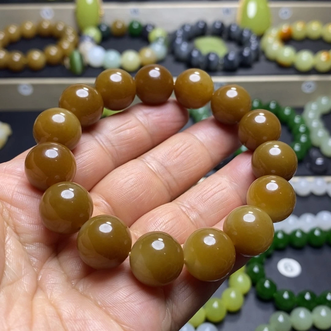 和田玉手串未镶嵌