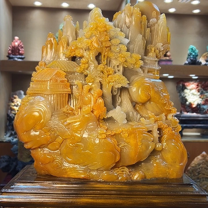 老挝石云*雕刻艺术品