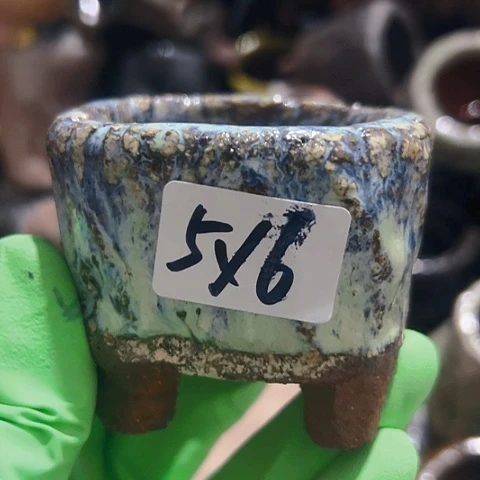 红陶粗陶花盆手工