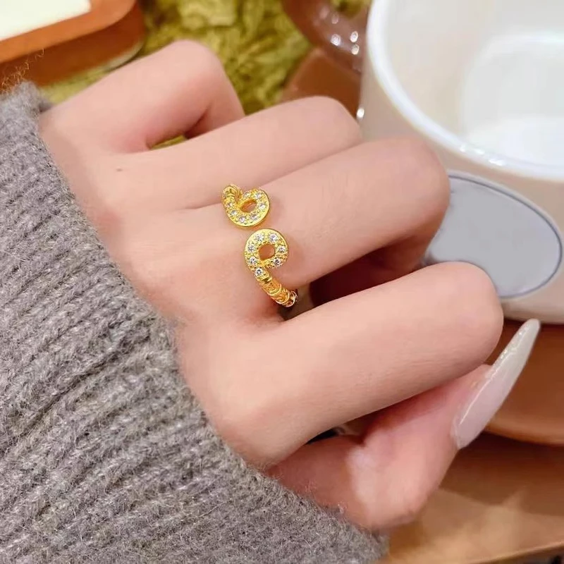 钛钢戒指 紧箍咒时尚开口戒指