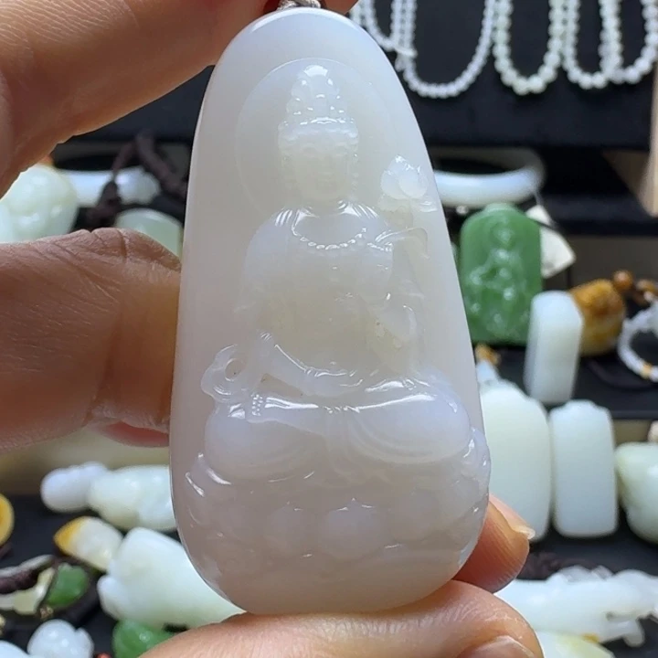 和田玉（碧玉）未镶嵌颈饰