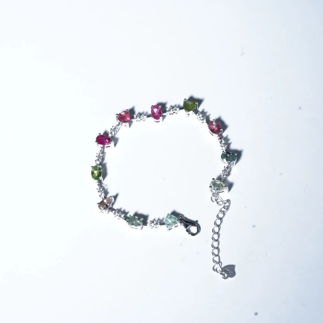 JSBXS0587-碧玺手链(30分左右*11颗）