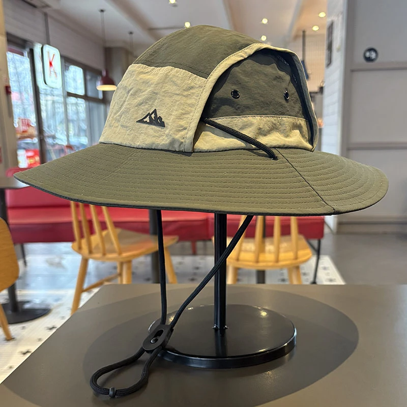 户外登山出游防晒渔夫帽男女夏季速干遮阳帽透气钓鱼徒步露营潮帽
