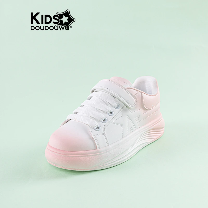 豆豆屋童鞋矮帮运动鞋女2025春季新款韩版儿童厚底耐磨防滑休闲鞋