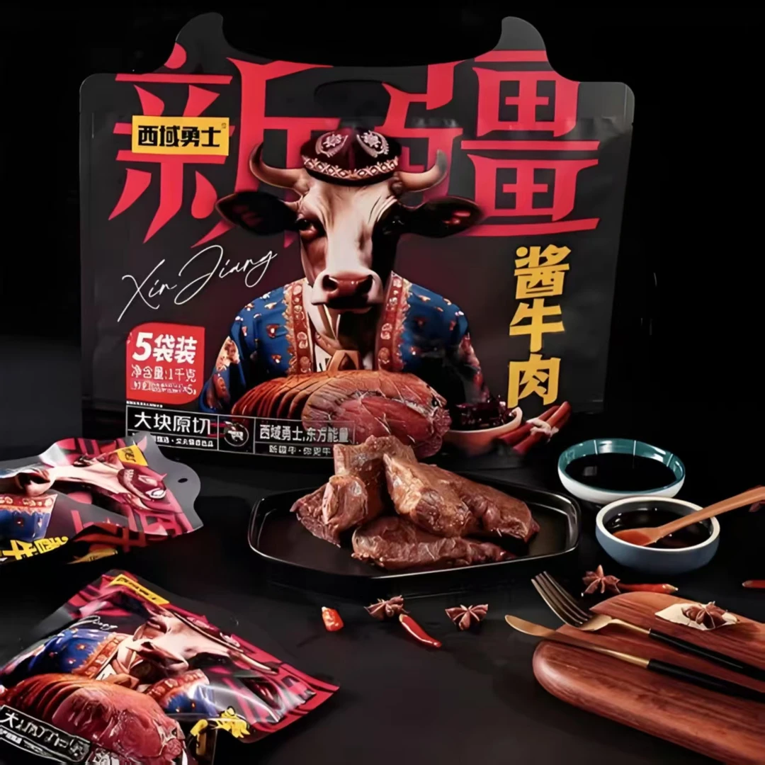 西域勇士新疆酱牛肉即食熟食真空包装卤牛肉健身零食代餐