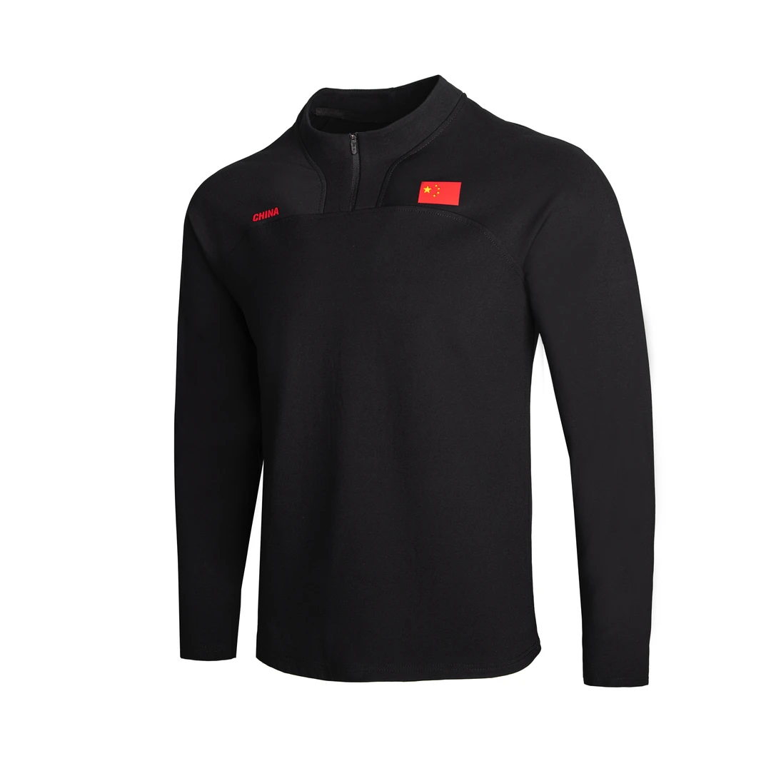 512款年户外男士半拉链长袖黑色打底高定纯色运动休闲打底