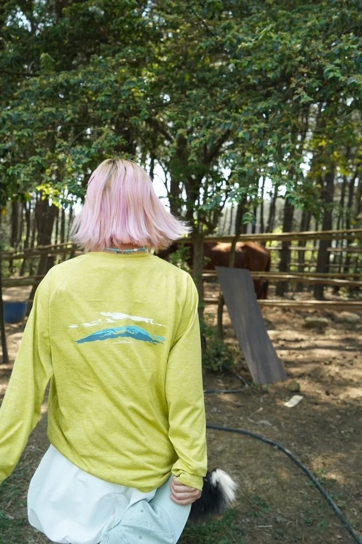 MIN SAN JIN男女同款轻量户外吸湿排汗长袖T恤