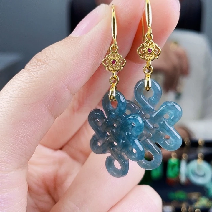 翡翠耳饰未镶嵌饰品