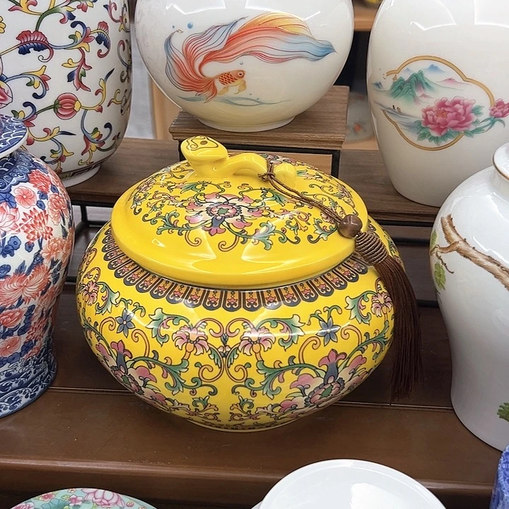 瓷片茶叶茶叶罐密封