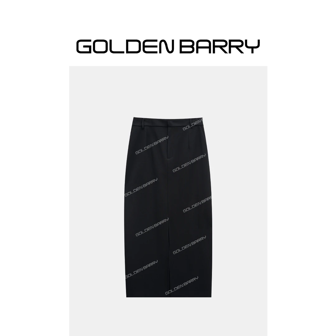 GOLDENBARRY|312021直筒加绒半裙【微瑕】