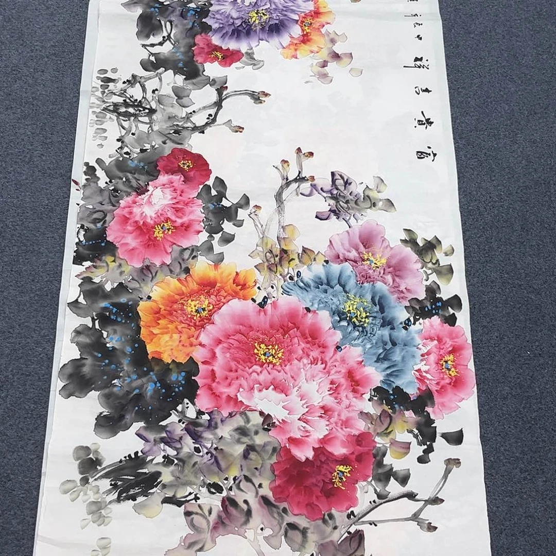 国画纯手绘宣纸国画作品